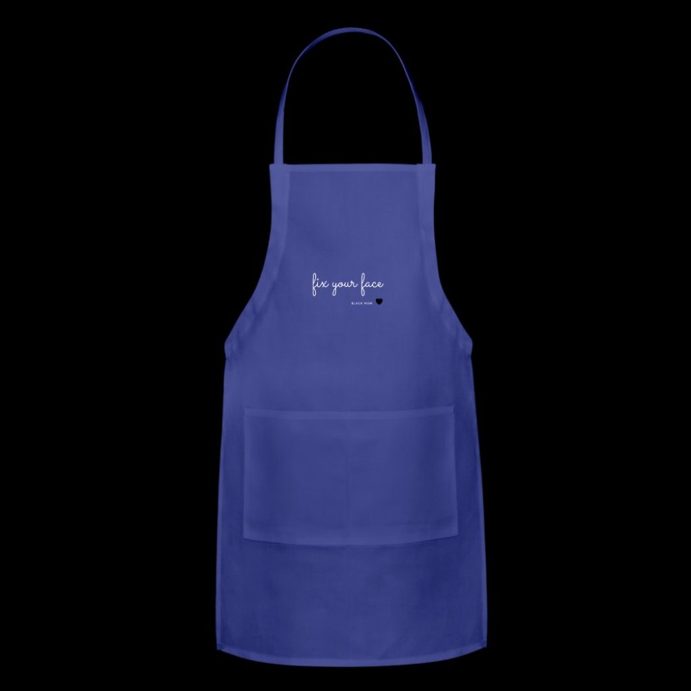Blue | Fix Your Face Apron Unisex